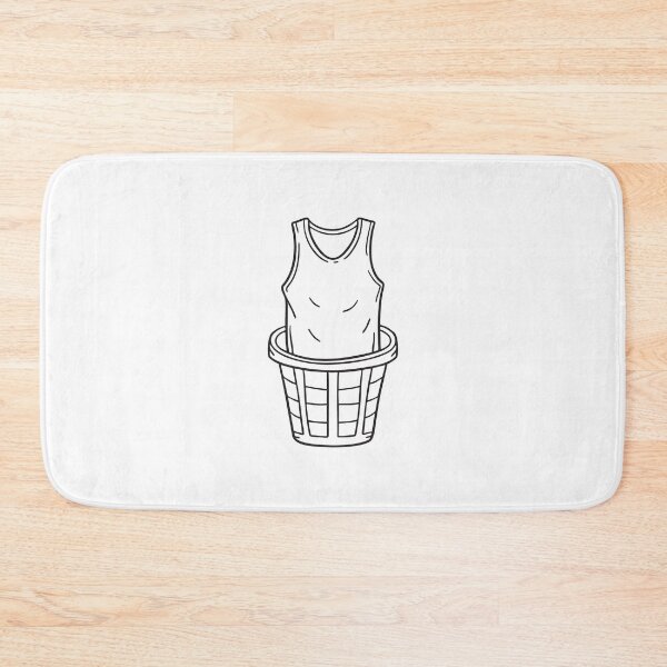 Item preview, An undershirt folded on top of a laundry hamper designed and sold by rasagamastore.