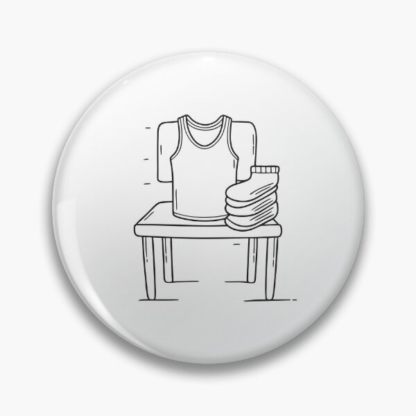 Item preview, An undershirt draped over a chair with a pair of clean socks designed and sold by rasagamastore.