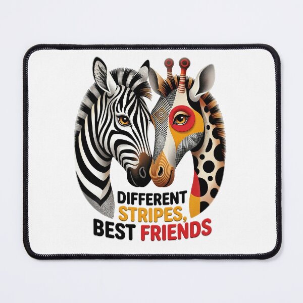 Item preview, Cute Geometric Zebra and Giraffe - Best Friends designed and sold by colormystory.