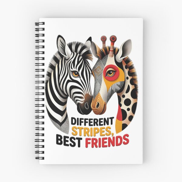 Item preview, Cute Geometric Zebra and Giraffe - Best Friends designed and sold by colormystory.