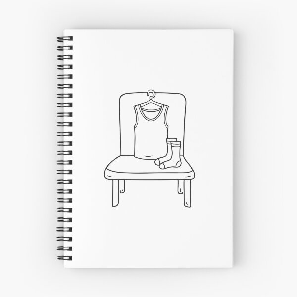 Item preview, An undershirt placed on a chair beside neatly arranged socks designed and sold by rasagamastore.