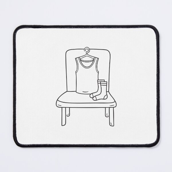 Item preview, An undershirt placed on a chair beside neatly arranged socks designed and sold by rasagamastore.