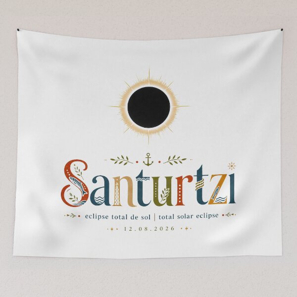Item preview, Santurtzi Total Solar Eclipse 2026 designed and sold by Beyond Destinations.
