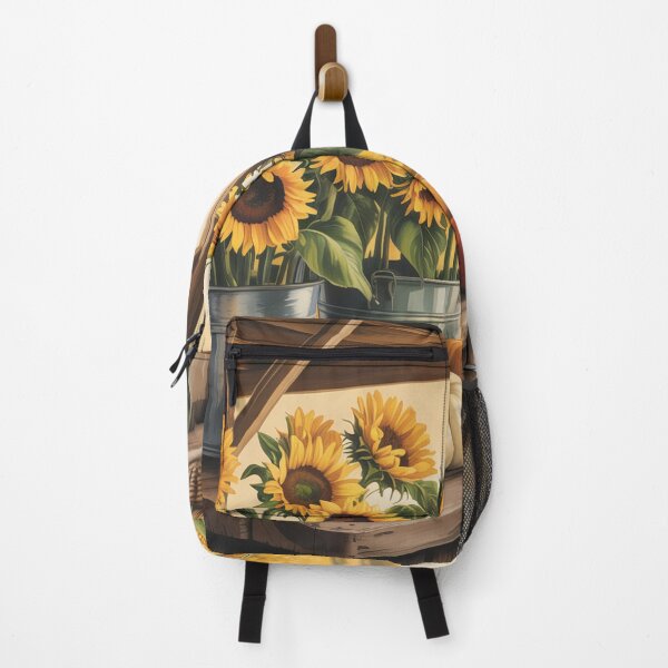 Item preview, Country Farm Stand Sunflower Poster | Rustic Americana Farmers Market Wall Art designed and sold by Tamas Das.