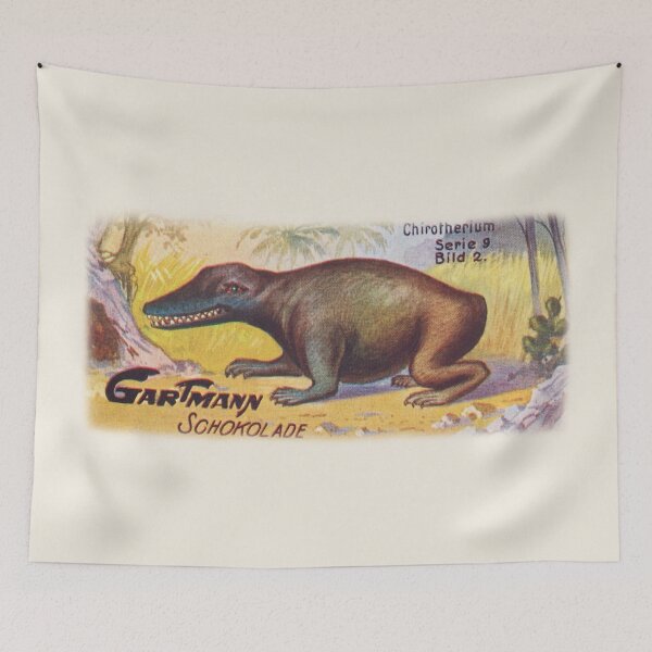 Item preview, chirotherium from Gartmann Chocolate vintage illustration art designed and sold by Vintage Designs +.