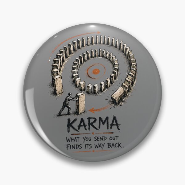 Item preview, Karma Comes Full Circle – Philosophical Chain Reaction Art designed and sold by Tharaazu.