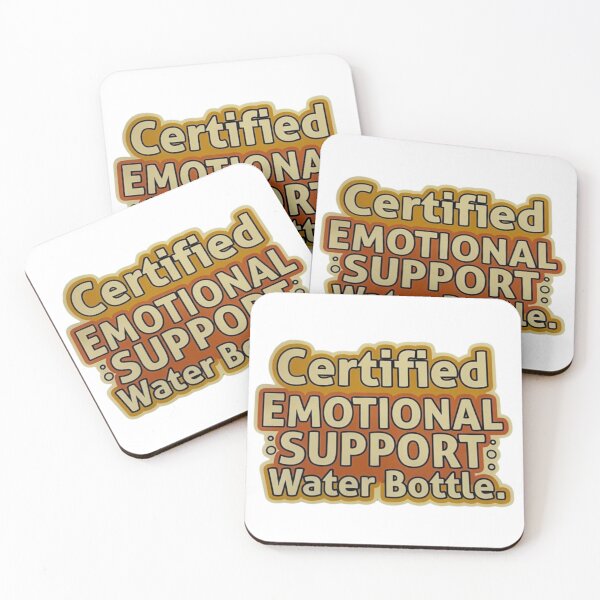 Item preview, Certified Emotional Support Water Bottle designed and sold by Inkyaccessories.
