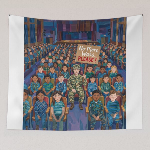 Item preview, No More Wars Please Protest designed and sold by Home Decor Art.
