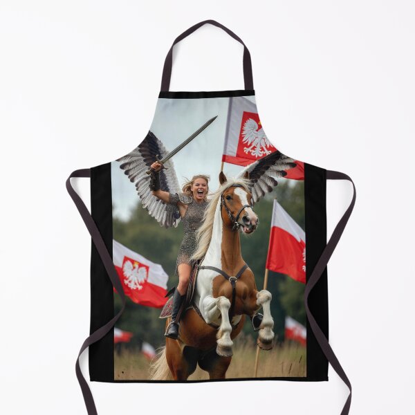 Item preview, Winged Hussar Warrior Woman | Poland Patriotic Art | Polish Legends designed and sold by Amber Sky Creations.