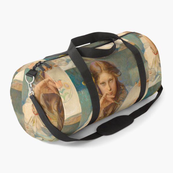 Item preview, Pensive Young Painter With Floral Plate designed and sold by artofuniverse.