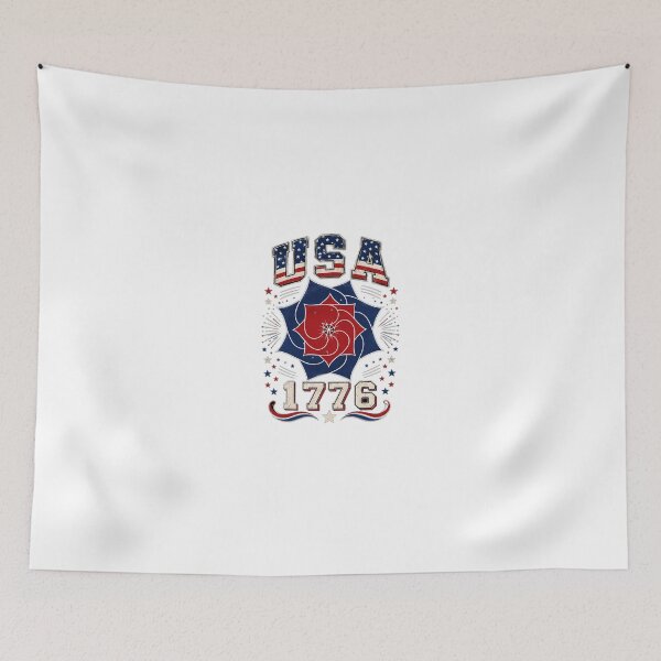 Item preview, Title: USA 1776 Patriotic Mandala PNG | Vintage American Flag Flower Design | 4th of July Varsity Style Sublimation | Fireworks Stars Tshirt Design designed and sold by Igrowlab254.