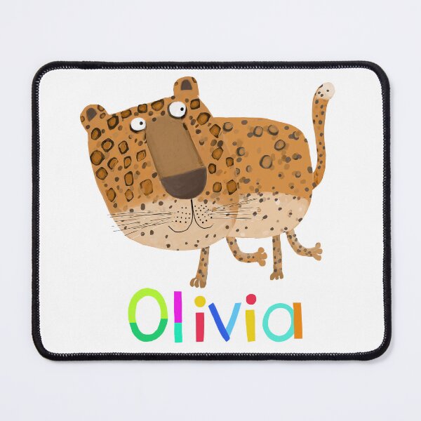 Item preview, Olivia, Personalized Name Art with Comic Cheetah by Artist Carla Daly designed and sold by Carla Daly.