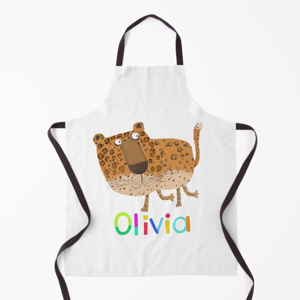 Item preview, Olivia, Personalized Name Art with Comic Cheetah by Artist Carla Daly designed and sold by Carla Daly.