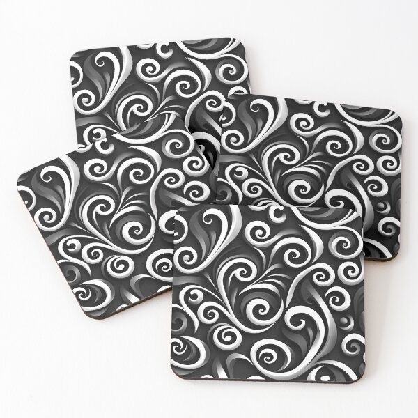 Item preview, Midnight Koru Spiral Pattern designed and sold by GrinGalore.