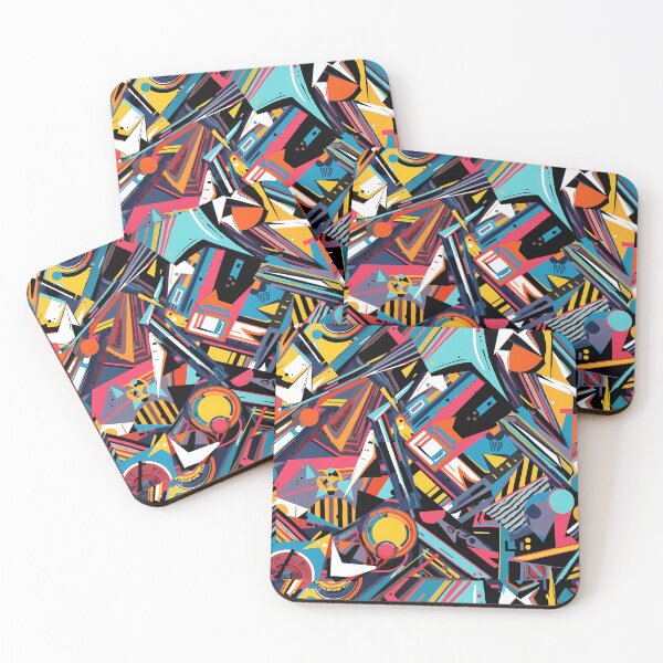 Item preview, Energetic Geometric Abstraction – Colorful Modern Artwork designed and sold by StudioProPrint.