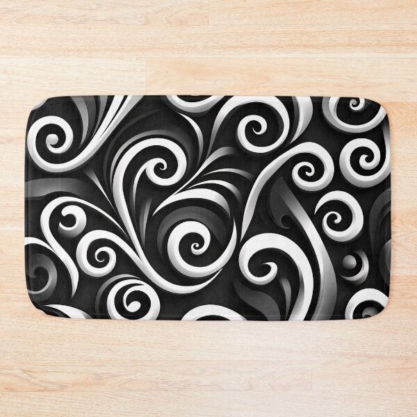 Item preview, Midnight Koru Spiral Pattern designed and sold by GrinGalore.