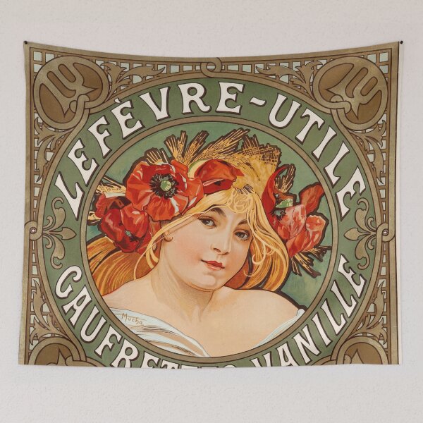 Item preview, Blonde Woman Crowned With Red Poppies designed and sold by artofuniverse.