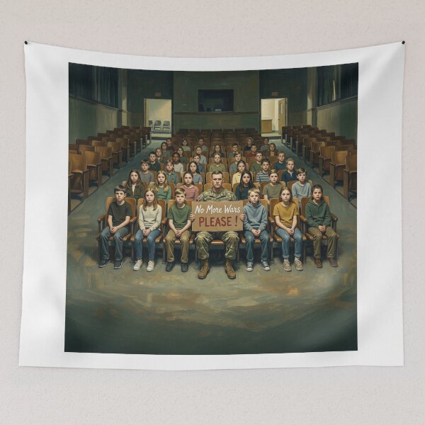 Item preview, No More Wars Please Protest designed and sold by Home Decor Art.