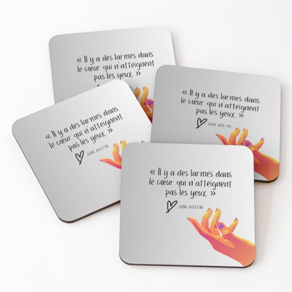 Aperçu de l'œuvre Il Y A Des Larmes Dans Le Cœur – Jane Austen Quote Art créée et vendue par Aliss20.