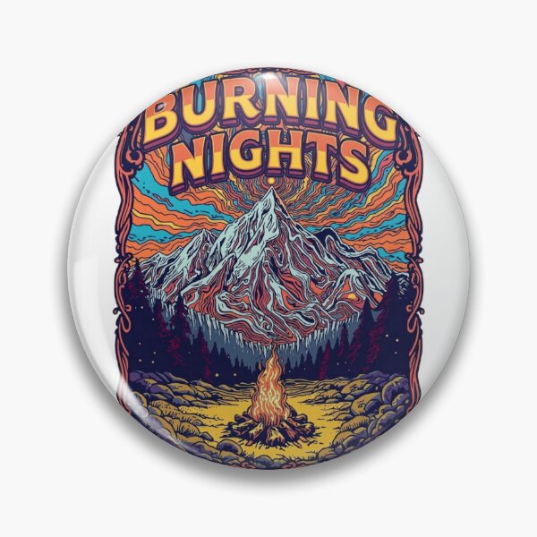 Item preview, Burning Nights Campfire Mountain Mirage  designed and sold by Skyrocketz.