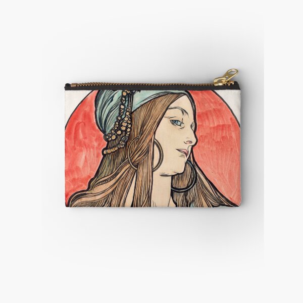 Item preview, Nouveau Woman in Turban Profile designed and sold by artofuniverse.