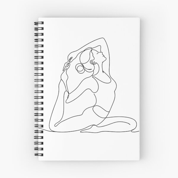 Item preview, Yoga Pose Continuous Line Art  designed and sold by Piising.