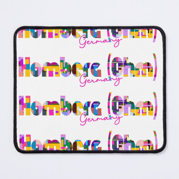 Item preview, Homberg (Ohm), Germany, Vibrant Abstract City Typography Art designed and sold by Wanderful-roads.