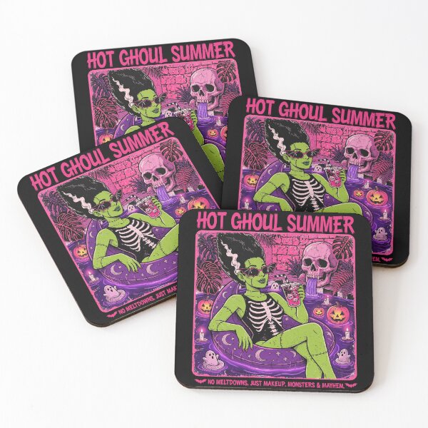 Item preview, Hot Ghoul Summer Shirt Spooky Halloween Girl In Floaty Summer Beach Goth Summerween Shirt Vacation Tank Top designed and sold by LessIsLoud.