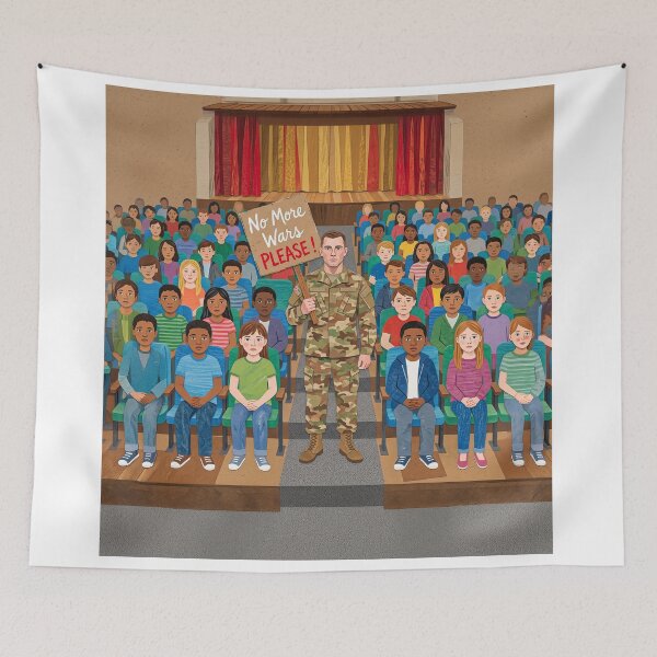 Item preview, No More War Please Protest designed and sold by Home Decor Art.