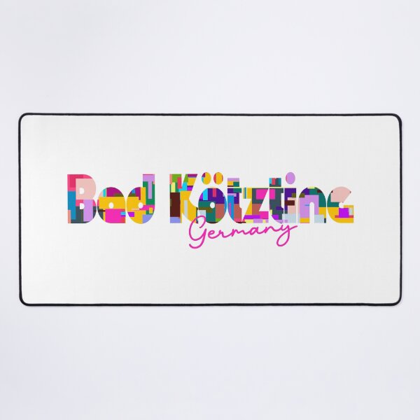 Item preview, Bad Kötzting, Germany, Vibrant Abstract City Typography Art designed and sold by Wanderful-roads.