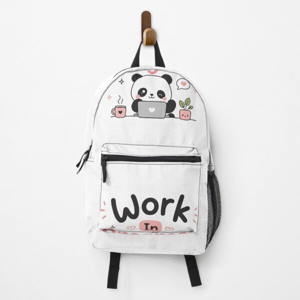 Item preview, Work In Progress Cute Kawaii Panda Motivational Quote Sticker | Aesthetic Productivity Design designed and sold by Sanika arts .