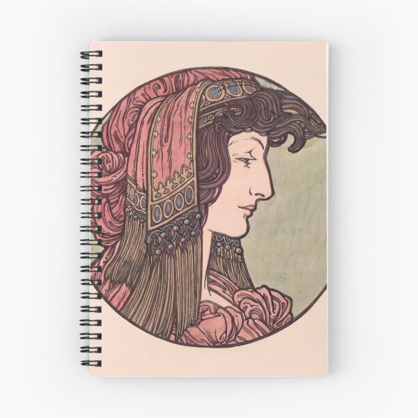 Item preview, Nouveau Woman In Profile Roundel designed and sold by artofuniverse.