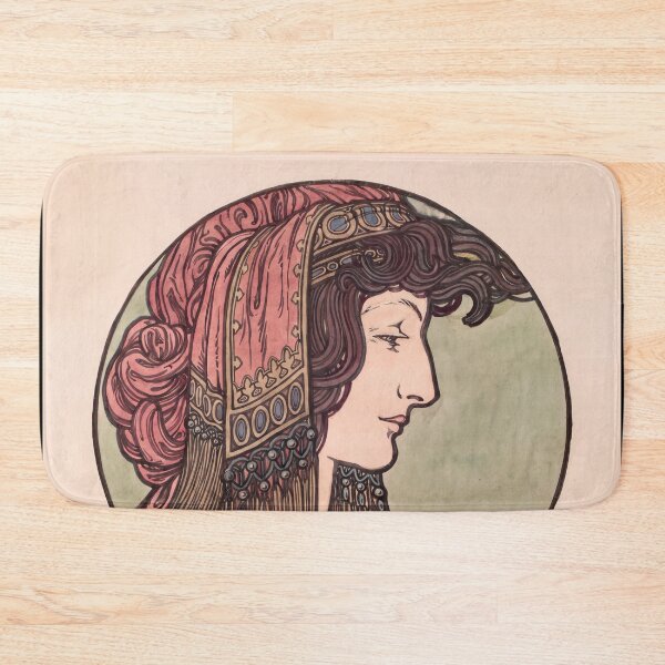 Item preview, Nouveau Woman In Profile Roundel designed and sold by artofuniverse.