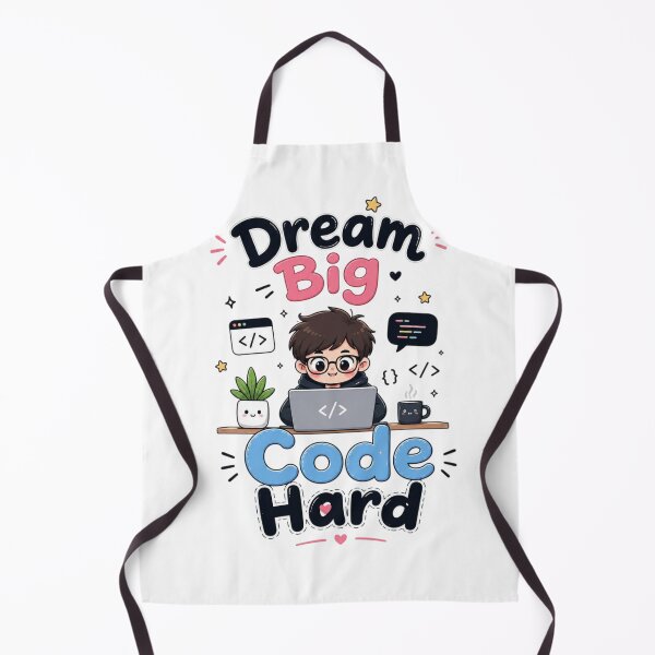 Item preview, Dream Big Code Hard Cute Programmer Kawaii Motivational Coding Quote Sticker Engineer Sticker designed and sold by Sanika arts .