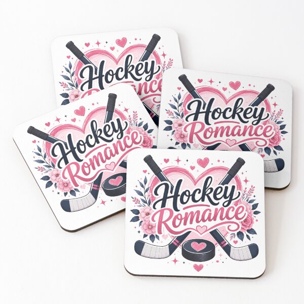 Item preview, Hockey Romance | Cute Hockey Lover Gift | Pink Floral Hockey Stick Puck Heart Design designed and sold by Inky Accessories.