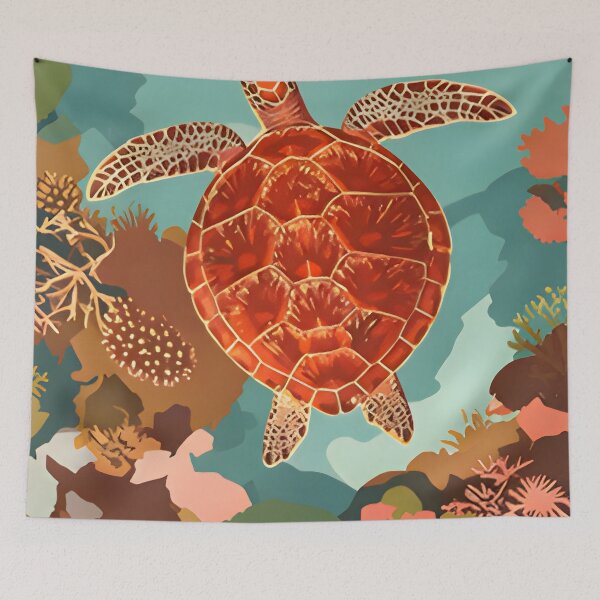 Item preview, Krabi Coral Reef Symphony – Vintage Marine Poster designed and sold by Spirit of Siam.