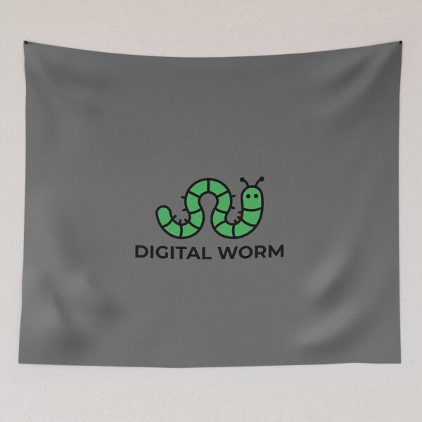 Item preview, Digital Worm Design designed and sold by KurtByteStudio.