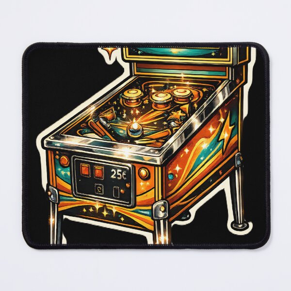 Item preview, Retro Pinball Machine Arcade Sticker designed and sold by CosmicDreamAI.