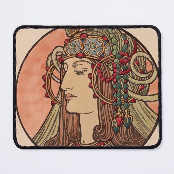 Item preview, Byzantine Woman in Jeweled Headdress designed and sold by artofuniverse.