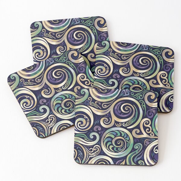 Item preview, Pāua Koru Harmony Pattern designed and sold by GrinGalore.