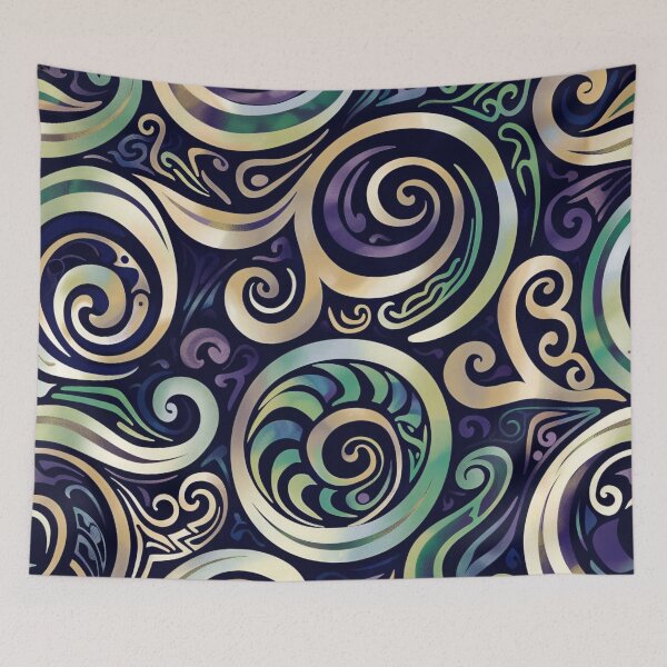 Item preview, Pāua Koru Harmony Pattern designed and sold by GrinGalore.