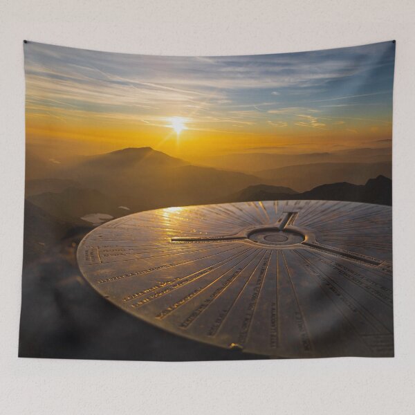 Item preview, Snowdon Trig Point at Sunrise designed and sold by Aham Photos.