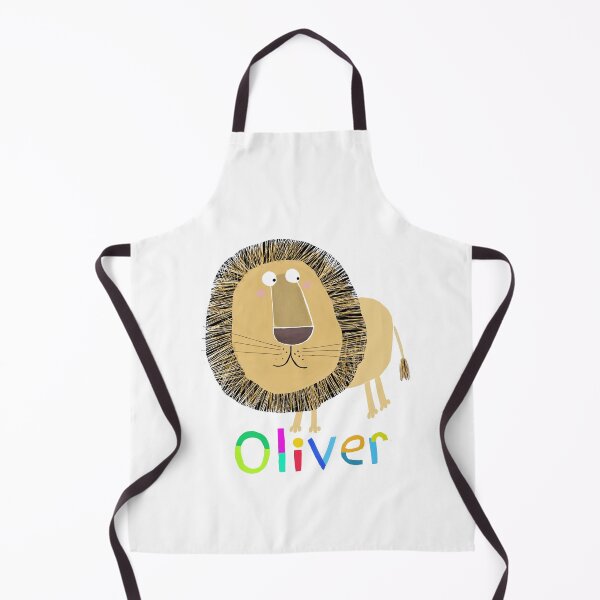 Item preview, Oliver - Personalized Name Art with Cartoon Lion designed and sold by Carla Daly.