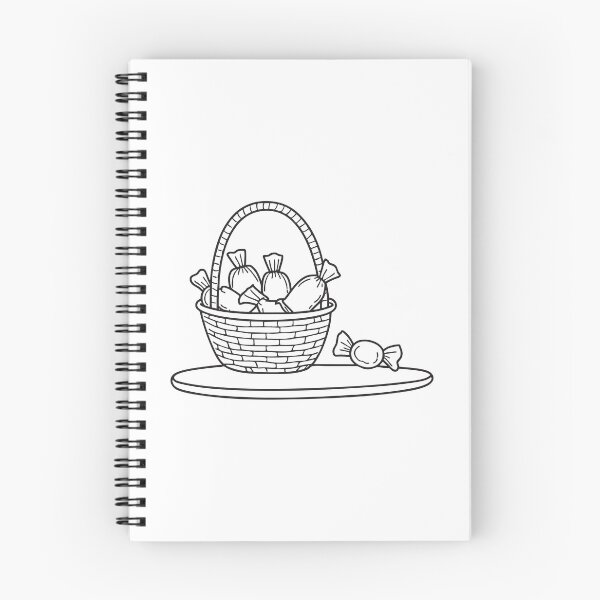 Item preview, A basket filled to the top with wrapped candies on a short table designed and sold by rasagamastore.