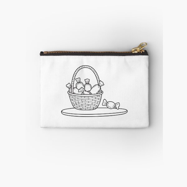 Item preview, A basket filled to the top with wrapped candies on a short table designed and sold by rasagamastore.