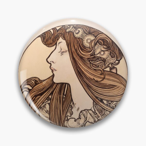 Item preview, Woman In Profile With Flowing Hair designed and sold by artofuniverse.