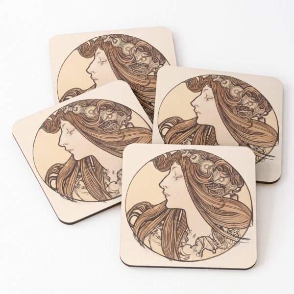 Item preview, Woman In Profile With Flowing Hair designed and sold by artofuniverse.