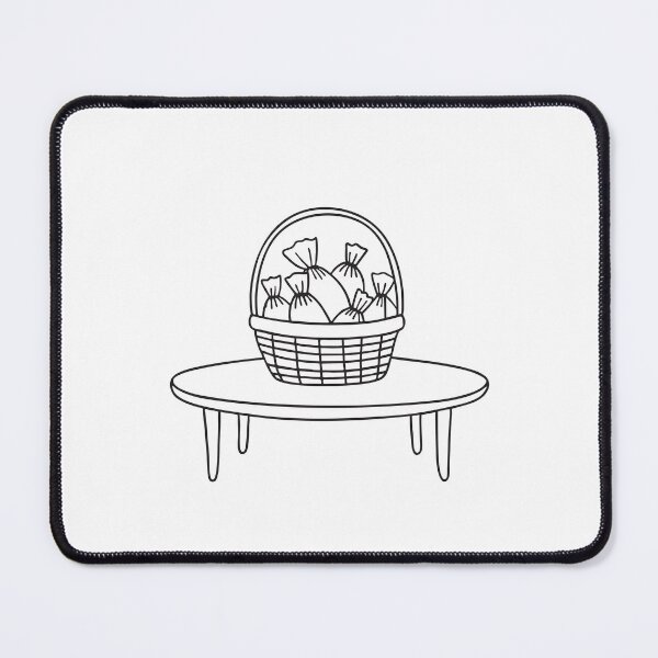 Item preview, A low table topped with a basket full of wrapped candies designed and sold by rasagamastore.