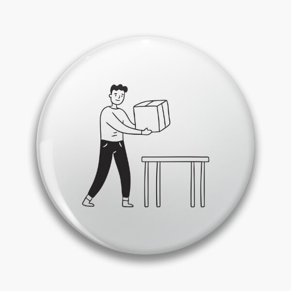 Item preview, A person lifting a box beside a table designed and sold by rasagamastore.