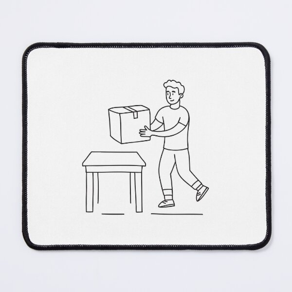 Item preview, Someone picking up a box placed next to a table designed and sold by rasagamastore.